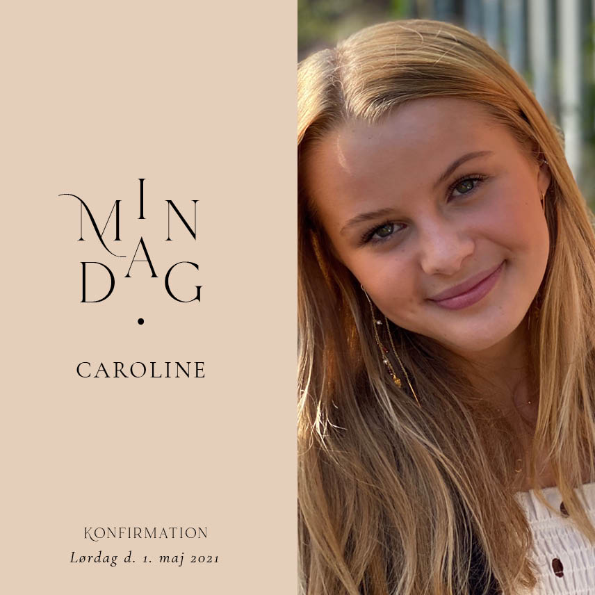 
                Skønneste konfirmationsinvitation med et sødt billede af konfirmanden. Denne invitation i designet Caroline Konfirmation 2 er smukt i en rosa farve. Benyt bagsiden til flere praktiske oplysninger eller indsæt et skønt foto af dig - det kommende konfirmand. Til dette design følger matchende elementer i form af velkomstskilt, salmehæfte, bordoversigt, bordkort, menukort, drinkskort, takkekort mm.                